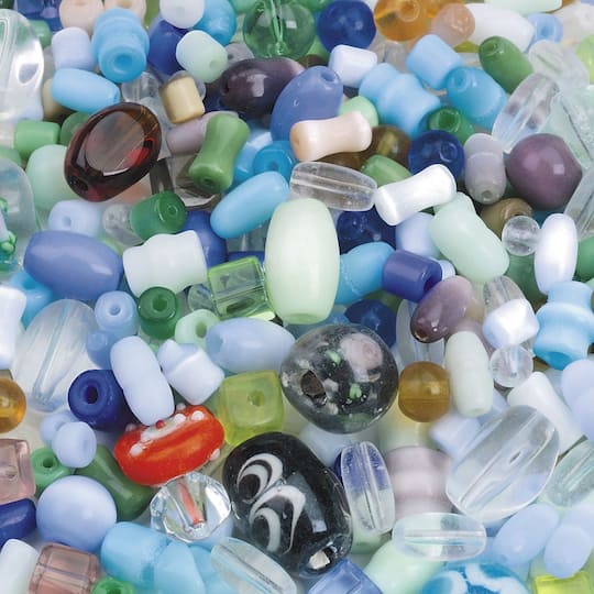 S&#x26;S&#xAE; Worldwide Glass Assorted Mix Beads